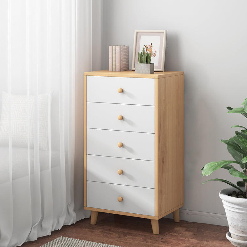 Contemporary Wood Storage Cabinet Modern Drawers Included Accent Chest
