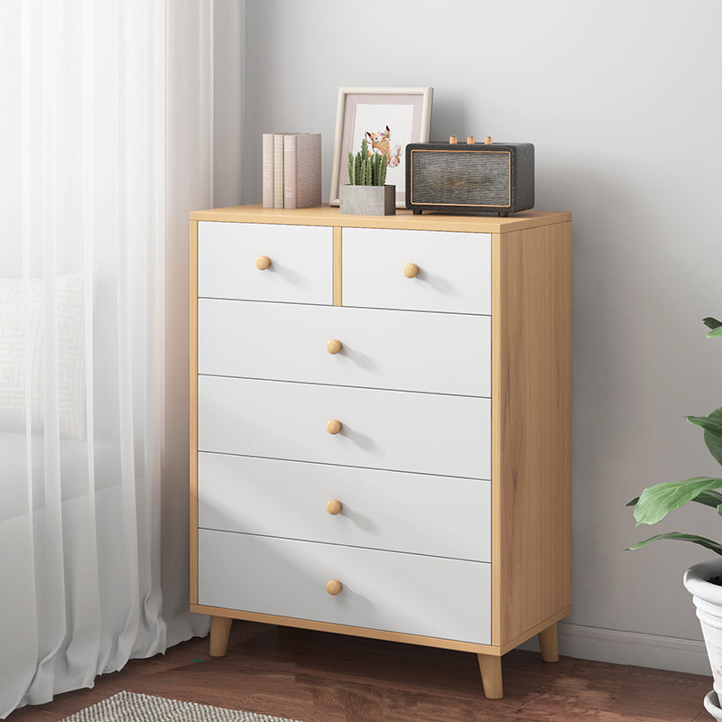 Contemporary Wood Storage Cabinet Modern Drawers Included Accent Chest