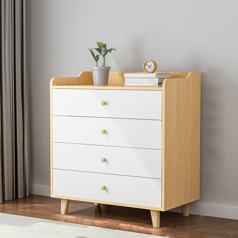 Contemporary Wood Storage Cabinet Modern Drawers Included Accent Chest