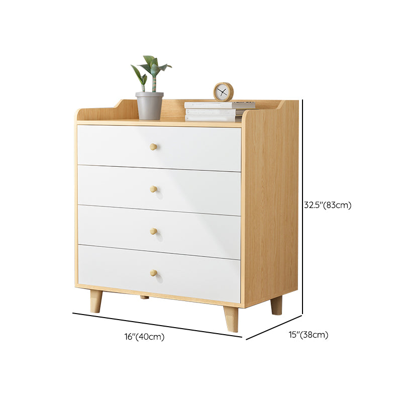 Contemporary Wood Storage Cabinet Modern Drawers Included Accent Chest