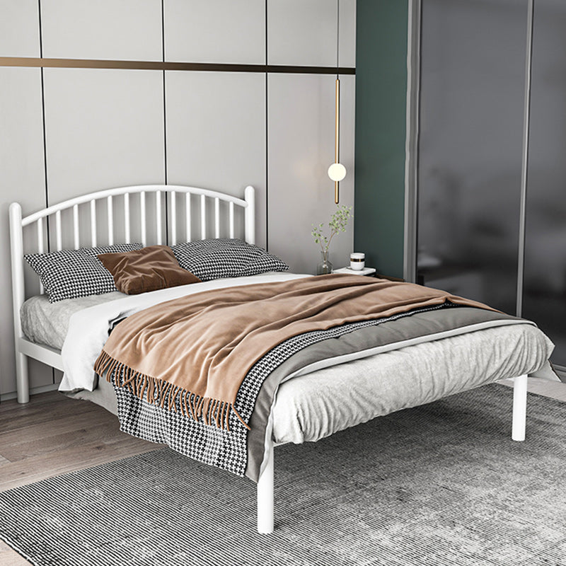 Modern Metal Standard Bed with Metal Legs Bed Frame with Headboard