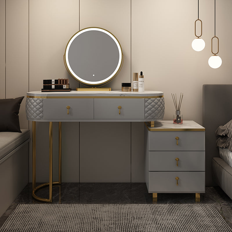 Glam Vanity Dressing Table 28.4" H Bedroom Makeup Counter with Drawer