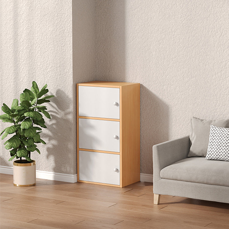 Modern Wooden Accent Cabinet Rectangle Storage Cabinet with Drawer