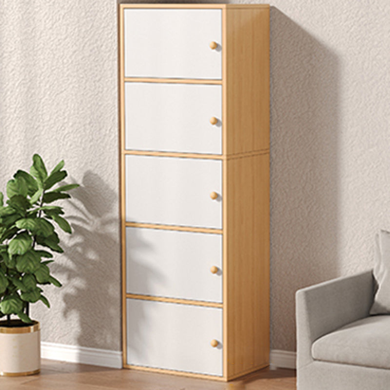 Modern Wooden Accent Cabinet Rectangle Storage Cabinet with Drawer
