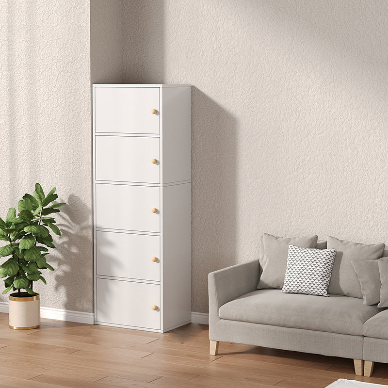 Modern Wooden Accent Cabinet Rectangle Storage Cabinet with Drawer