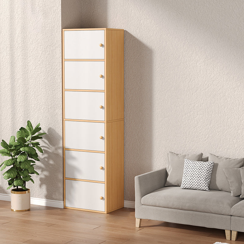 Modern Wooden Accent Cabinet Rectangle Storage Cabinet with Drawer