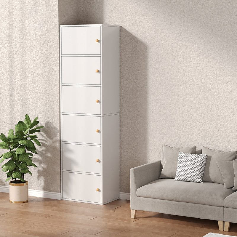 Modern Wooden Accent Cabinet Rectangle Storage Cabinet with Drawer