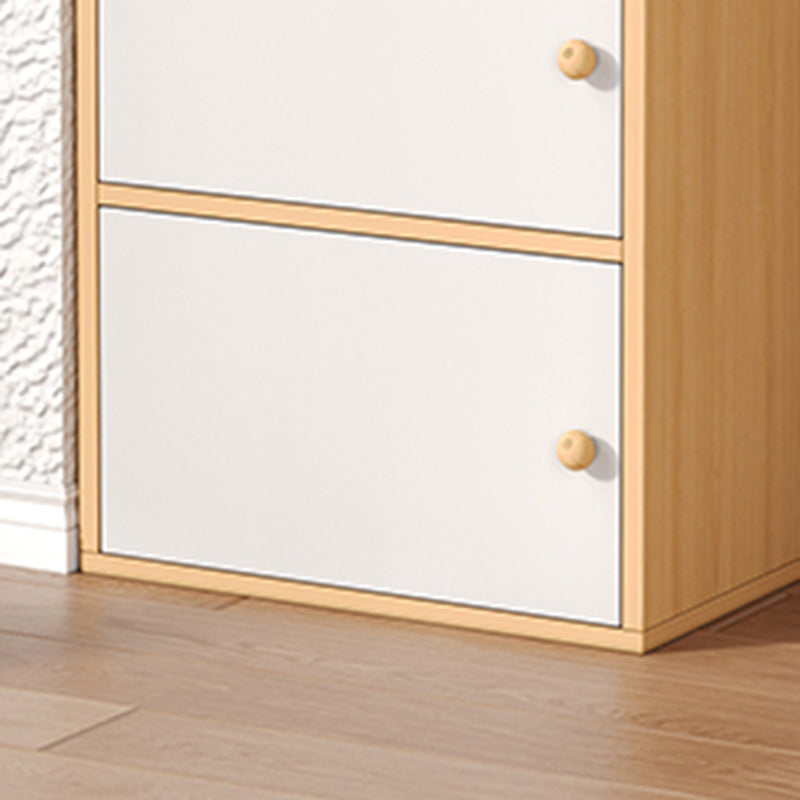 Modern Wooden Accent Cabinet Rectangle Storage Cabinet with Drawer