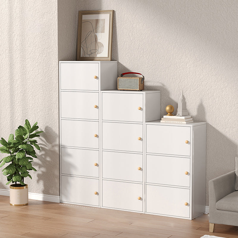 Modern Wooden Accent Cabinet Rectangle Storage Cabinet with Drawer
