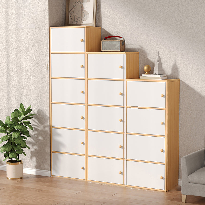 Modern Wooden Accent Cabinet Rectangle Storage Cabinet with Drawer