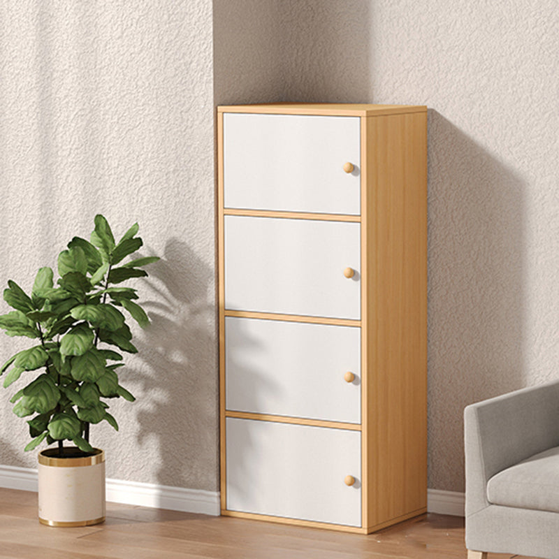 Modern Wooden Accent Cabinet Rectangle Storage Cabinet with Drawer
