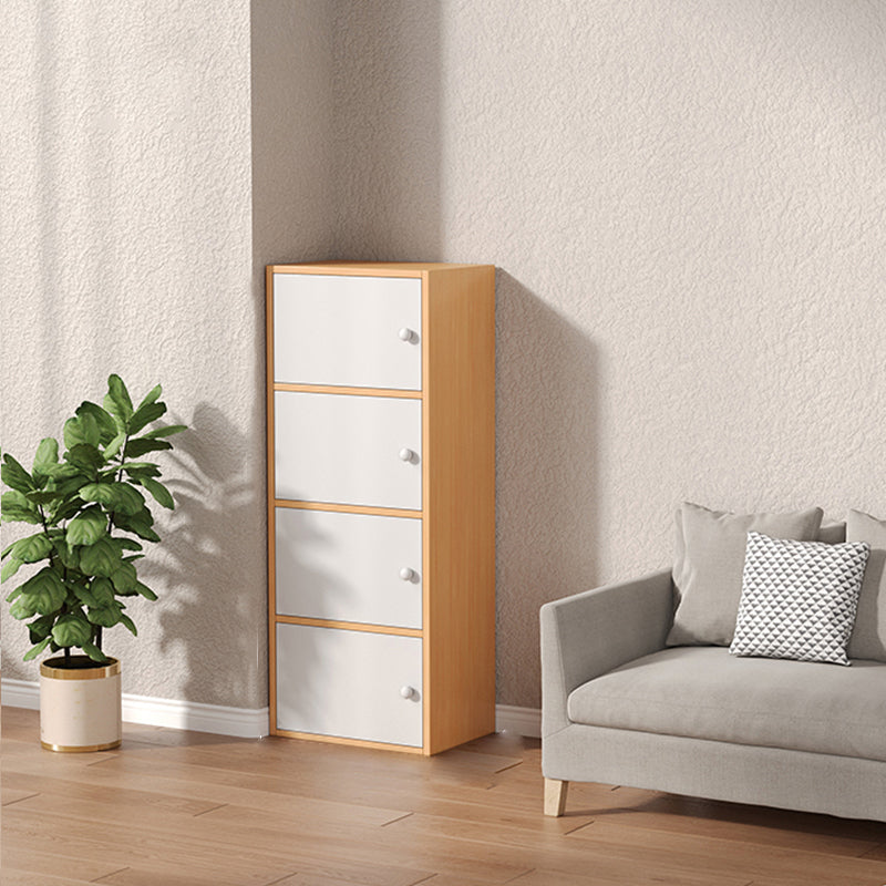 Modern Wooden Accent Cabinet Rectangle Storage Cabinet with Drawer