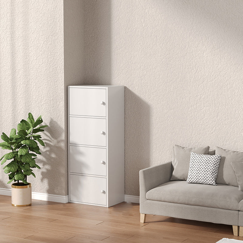 Modern Wooden Accent Cabinet Rectangle Storage Cabinet with Drawer