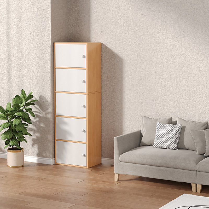 Modern Wooden Accent Cabinet Rectangle Storage Cabinet with Drawer