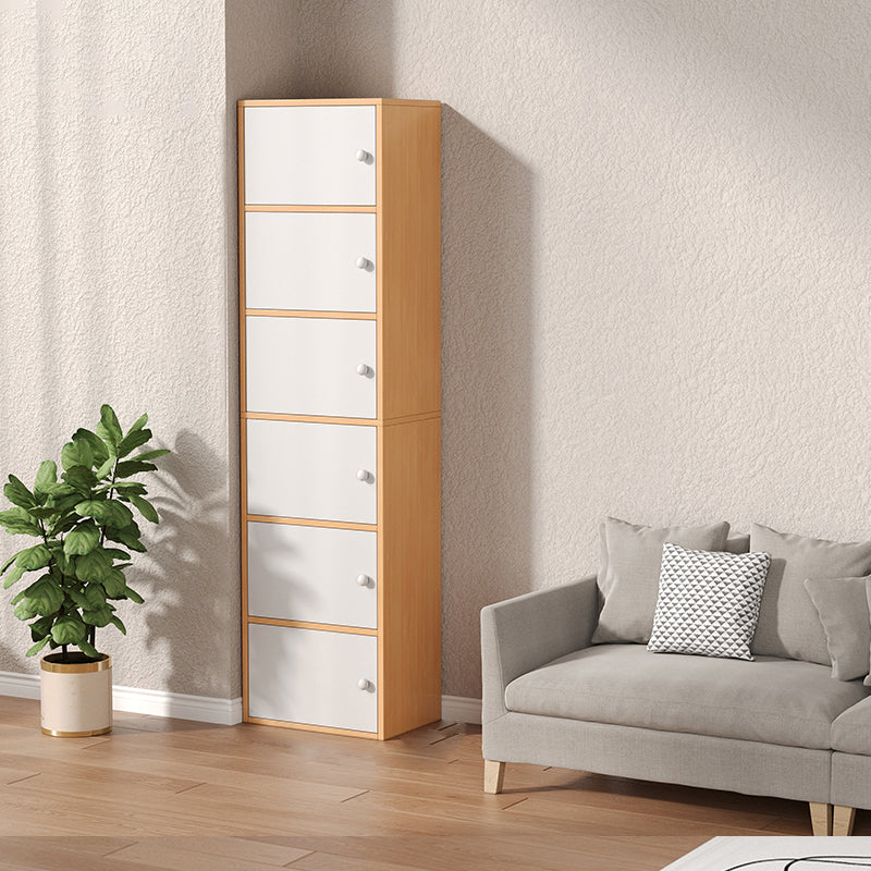Modern Wooden Accent Cabinet Rectangle Storage Cabinet with Drawer