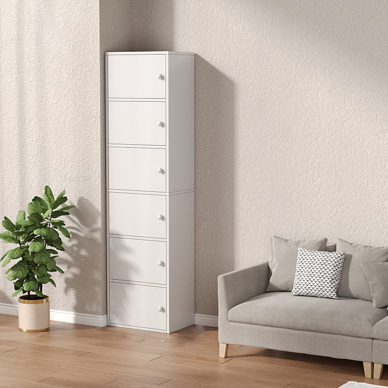 Modern Wooden Accent Cabinet Rectangle Storage Cabinet with Drawer