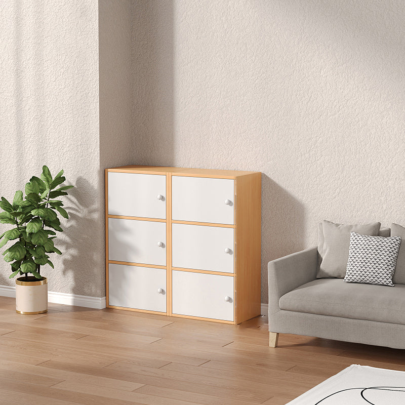 Modern Wooden Accent Cabinet Rectangle Storage Cabinet with Drawer