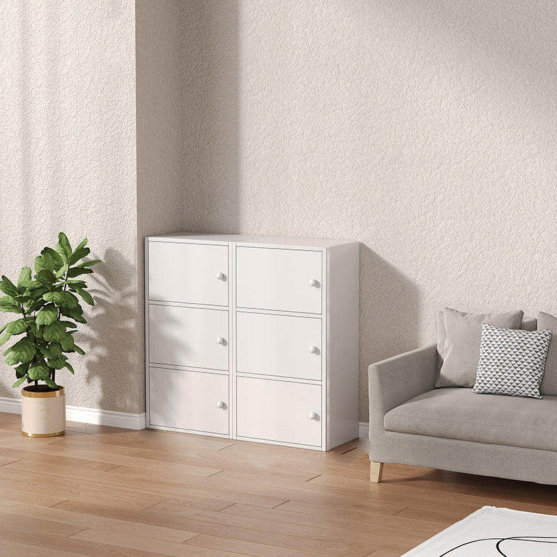 Modern Wooden Accent Cabinet Rectangle Storage Cabinet with Drawer