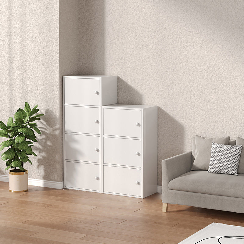 Modern Wooden Accent Cabinet Rectangle Storage Cabinet with Drawer