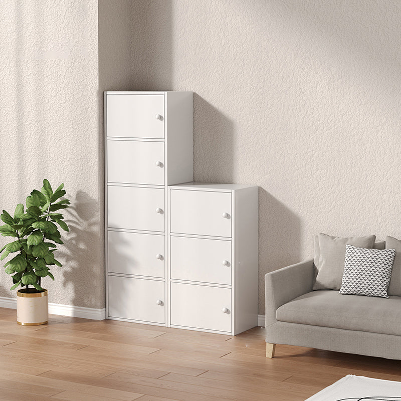 Modern Wooden Accent Cabinet Rectangle Storage Cabinet with Drawer