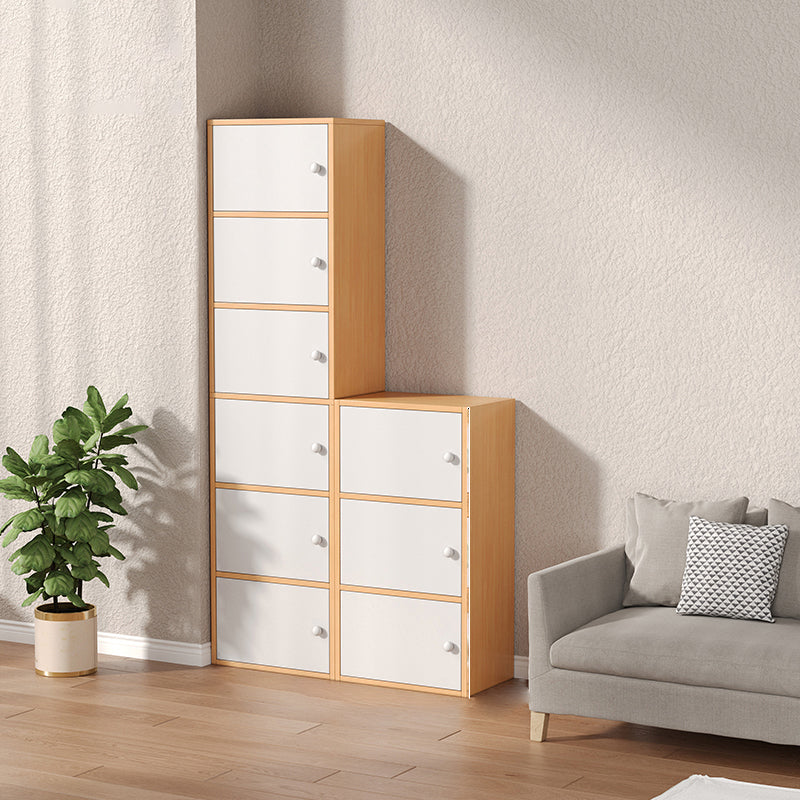 Modern Wooden Accent Cabinet Rectangle Storage Cabinet with Drawer
