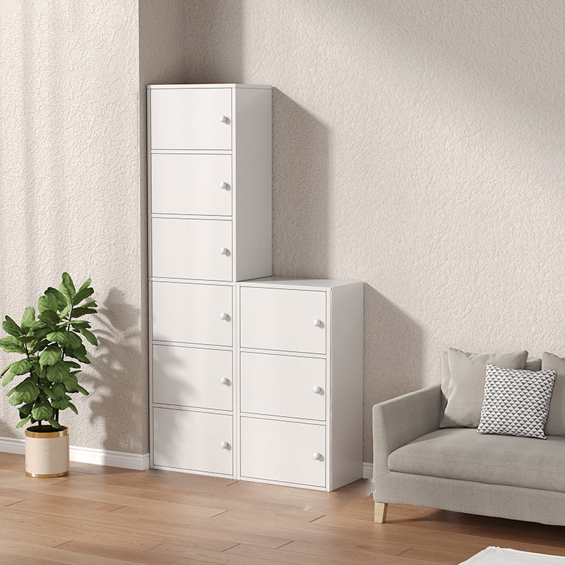 Modern Wooden Accent Cabinet Rectangle Storage Cabinet with Drawer