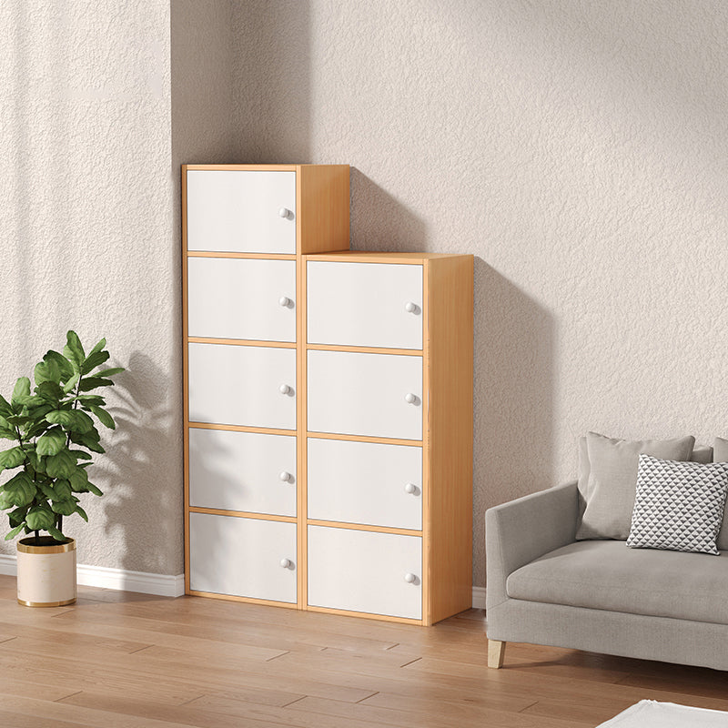 Modern Wooden Accent Cabinet Rectangle Storage Cabinet with Drawer