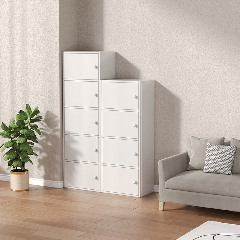 Modern Wooden Accent Cabinet Rectangle Storage Cabinet with Drawer