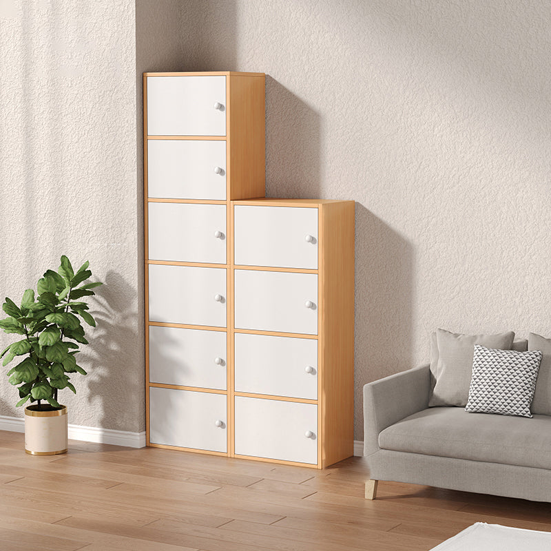 Modern Wooden Accent Cabinet Rectangle Storage Cabinet with Drawer
