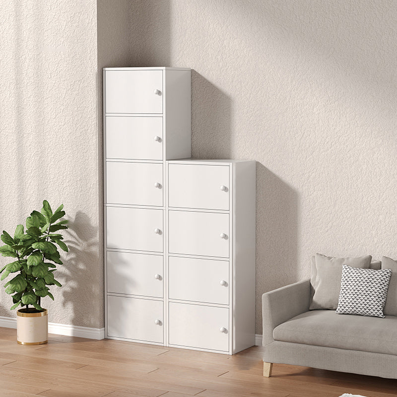Modern Wooden Accent Cabinet Rectangle Storage Cabinet with Drawer