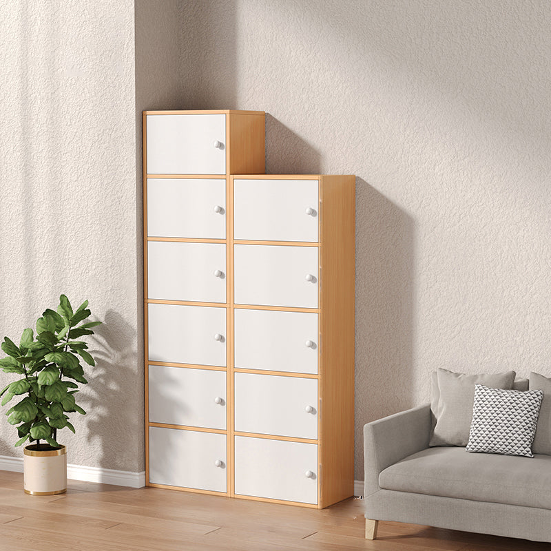 Modern Wooden Accent Cabinet Rectangle Storage Cabinet with Drawer