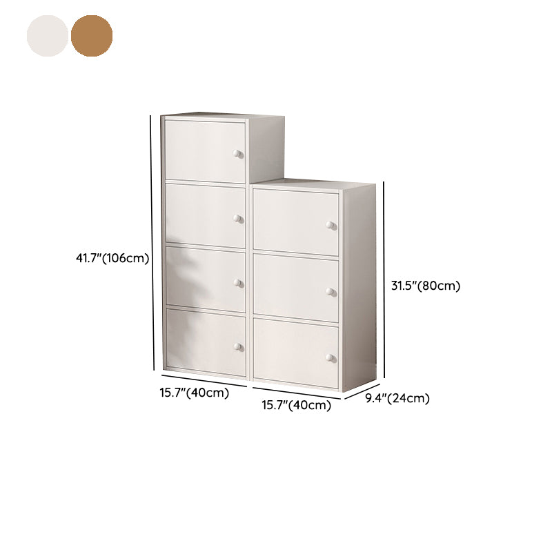 Modern Wooden Accent Cabinet Rectangle Storage Cabinet with Drawer