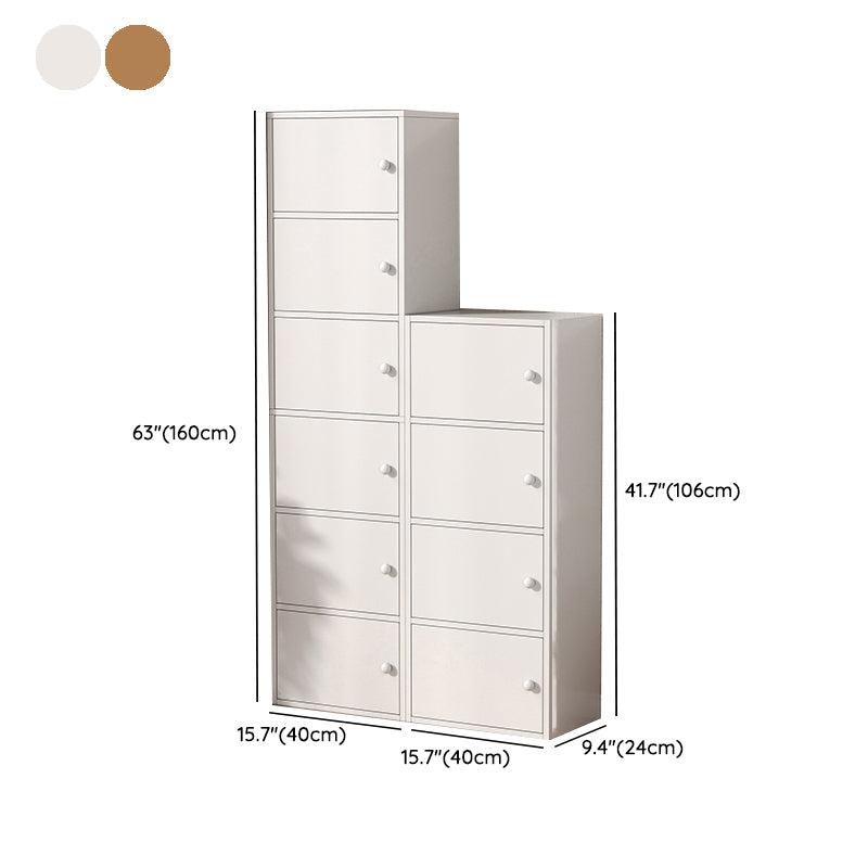 Modern Wooden Accent Cabinet Rectangle Storage Cabinet with Drawer