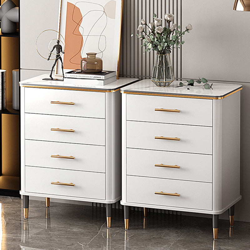 Modern Rectangle Accent Chest Wood Soft Close Drawers Storage Cabinet