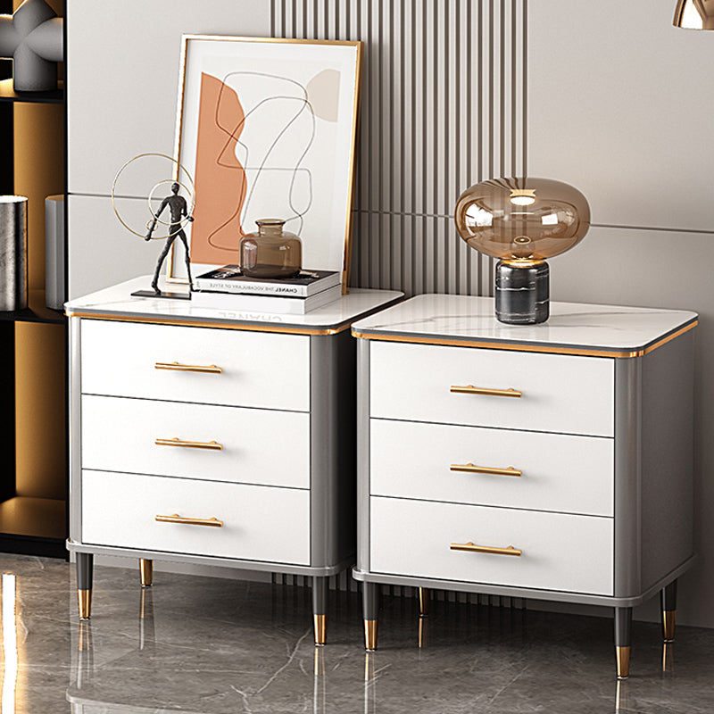 Modern Rectangle Accent Chest Wood Soft Close Drawers Storage Cabinet