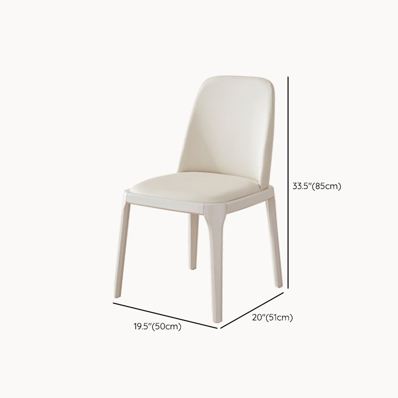 Modern Style 1/3/4 Pieces Dining Table Rectangle Stone Furniture in White