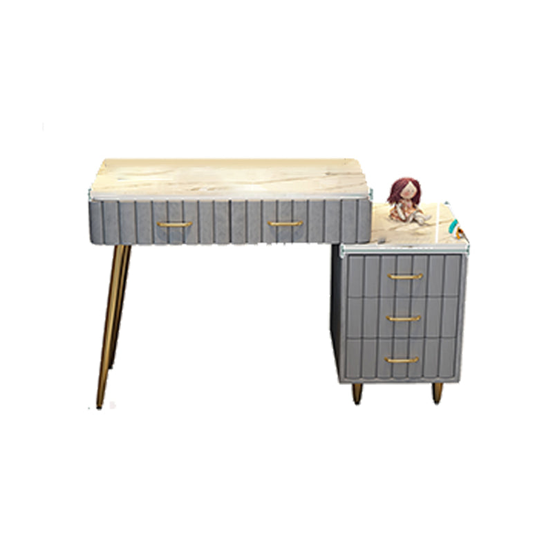 Lighted Mirror Makeup Vanity Desk Standing Makeup Vanity Set