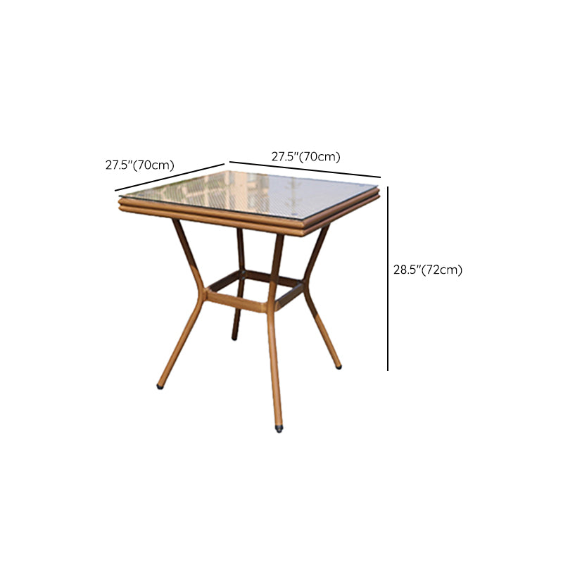 1/3/5 Pieces Patio Dining Table Set Contemporary Bistro Table Set