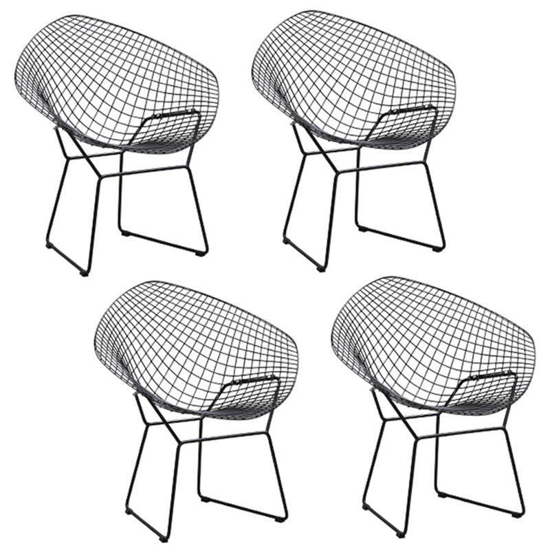 1/3/4/5 Pieces Patio Dining Table Set Black Modern Dining Set