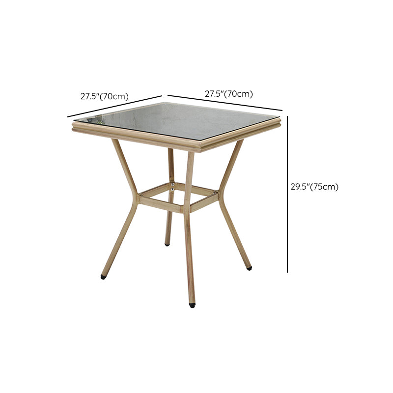 1/2/3/5 Pieces Bistro Table Set Gray Modern Patio Dining Table