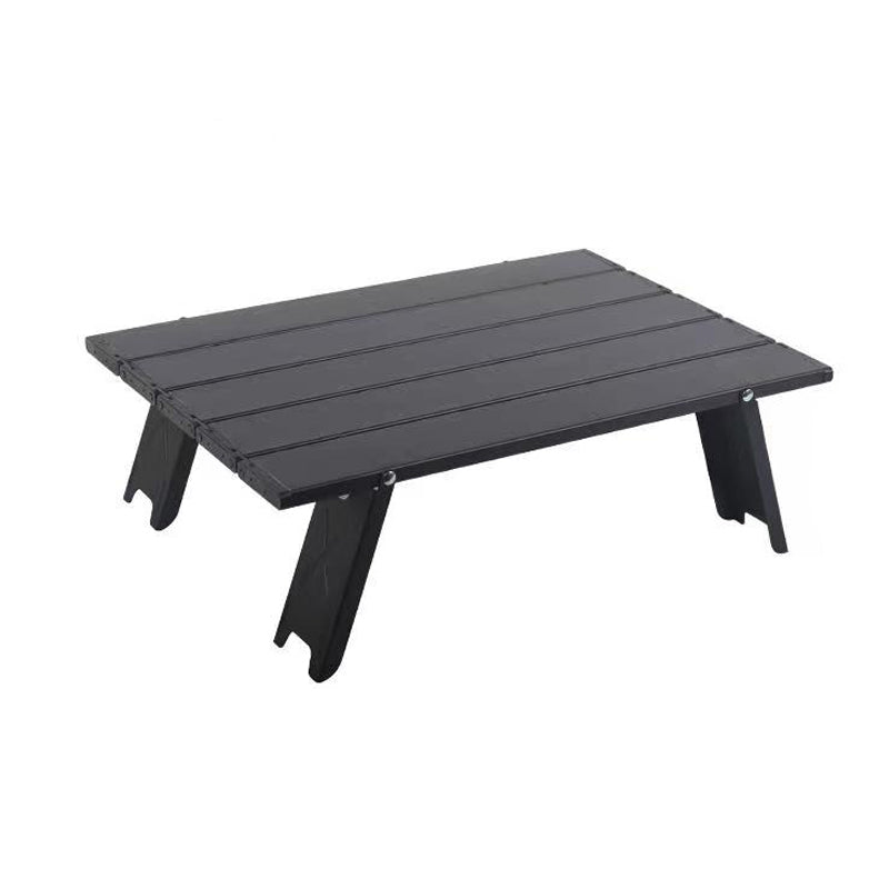 Industrial Metal Table Folding Outdoor End Table with 4 Legs