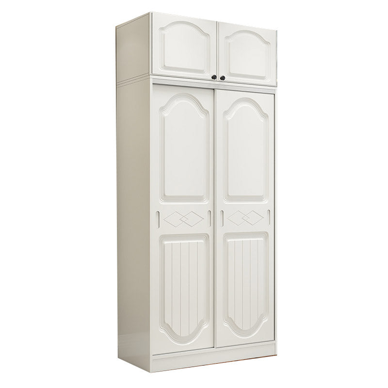 Contemporary Wardrobe Armoire Wood Combination Armoire With Doors