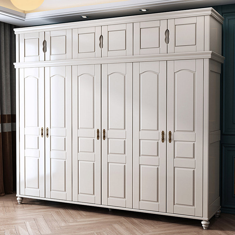 French Country Style Wardrobe Armoire Wooden Wardrobe for Home