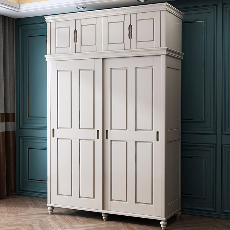 French Country Style Wardrobe Armoire Wooden Wardrobe for Home