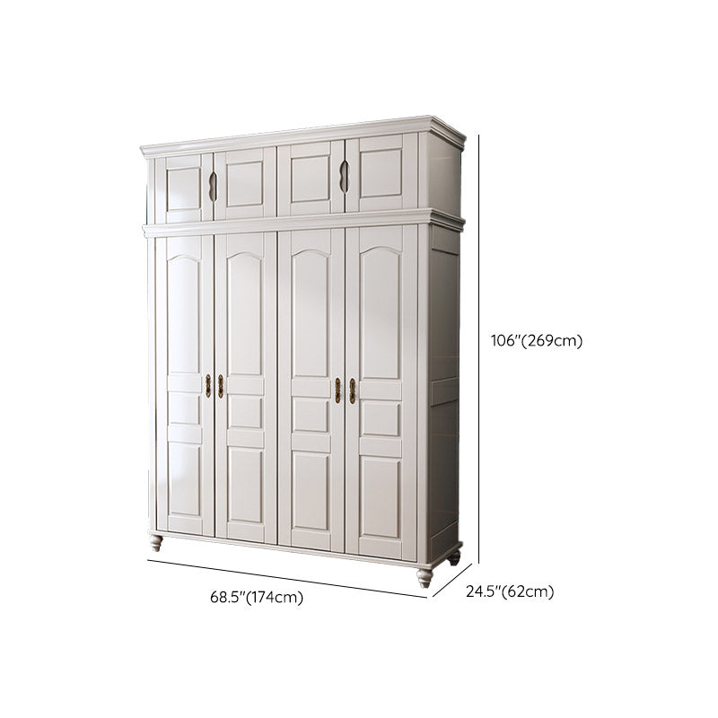 French Country Style Wardrobe Armoire Wooden Wardrobe for Home