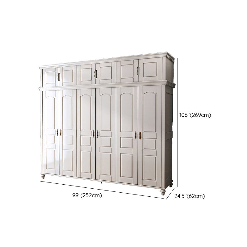 French Country Style Wardrobe Armoire Wooden Wardrobe for Home