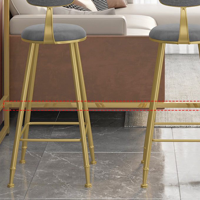 Modern Style Bistro Bar Table Rectangle Gold Frame Bar Table