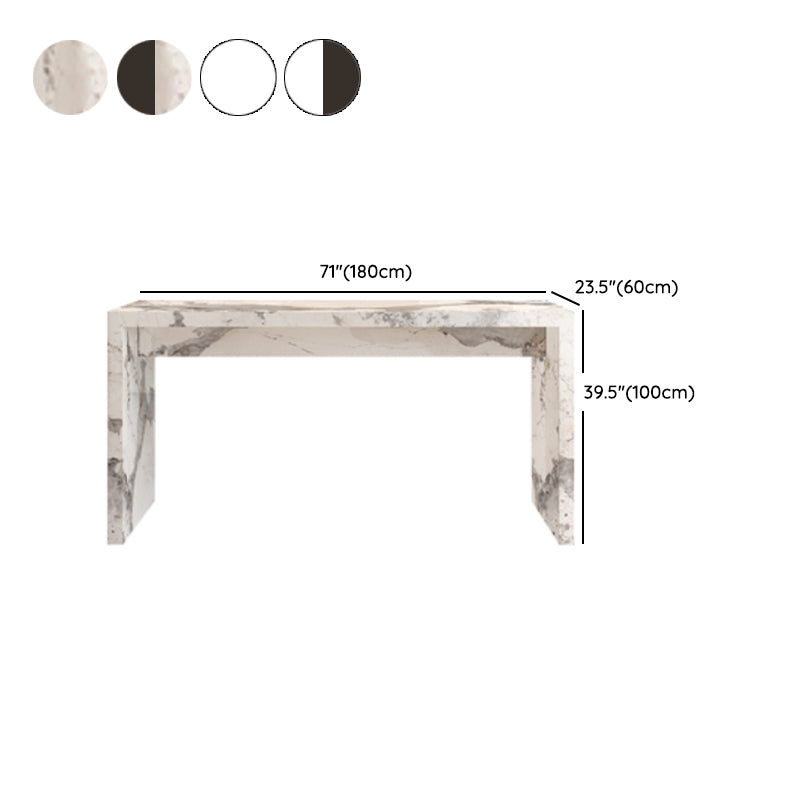 Modern Style Bar Table Stone Rectangle Bar Table for Living Room
