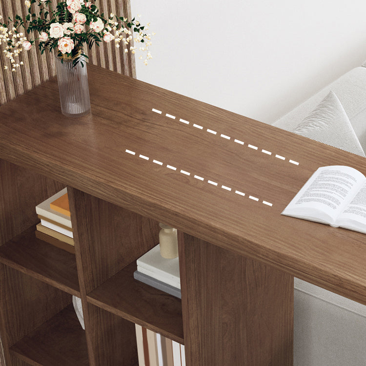 Modern Style Bar Table Rectangle Solid Wood Bar Table for Living Room