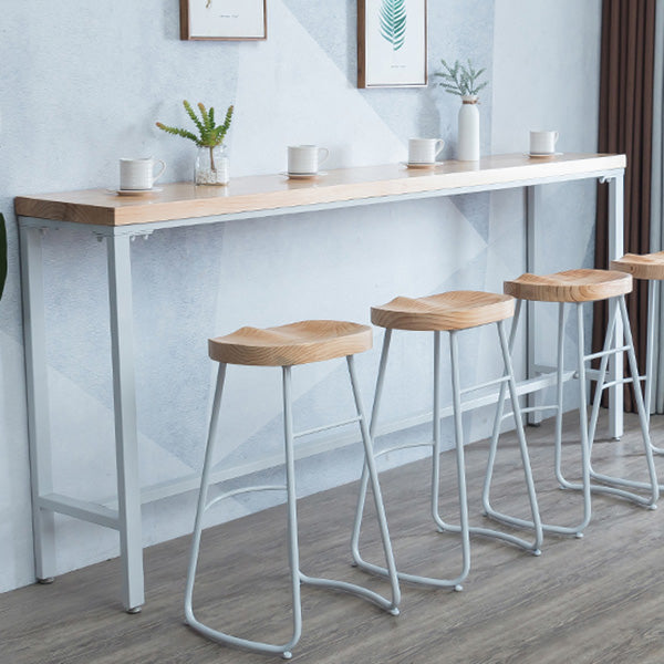 Modern Bar Table Set 1/2/5 Pieces Pine Solid Wood Rectangle Bistro Set